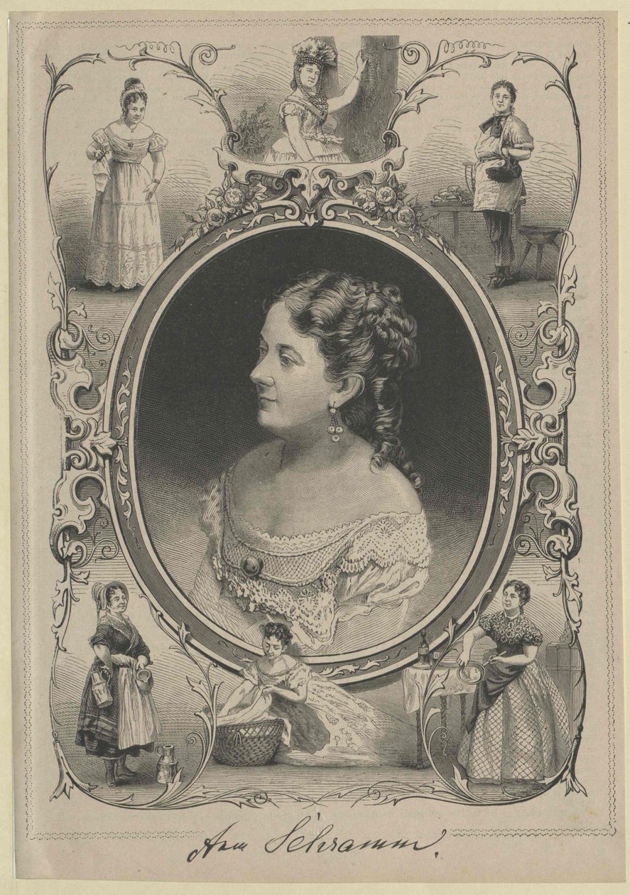 Anna Schramm (druk) autorstwa Artist Unknown
