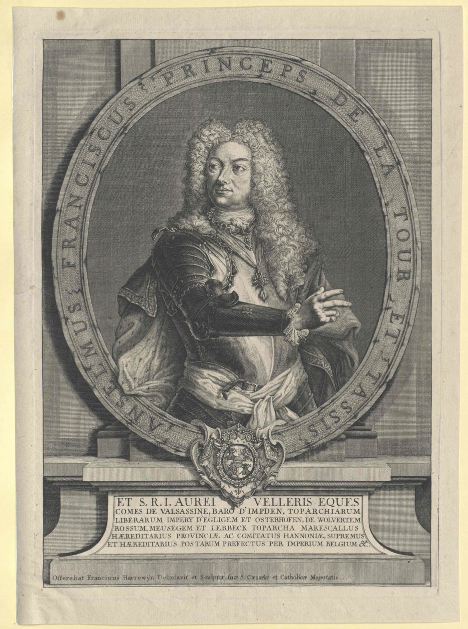 Anselm Franz hrabia Thurn i Taxis autorstwa Artist Unknown