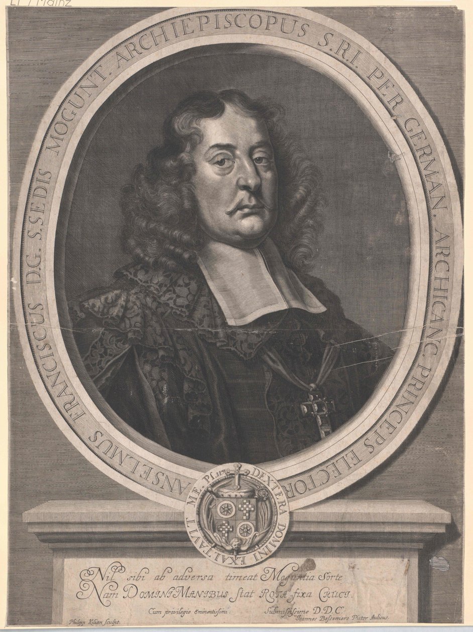 Anselm Franz von Ingelheim (druk) autorstwa Artist Unknown