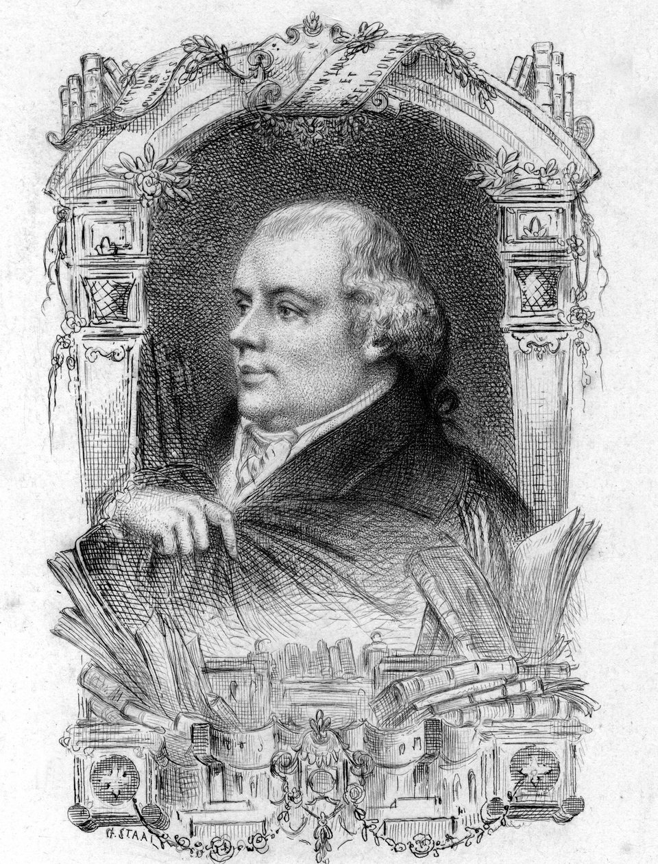 Antoine-Alexandre Barbier (1765 1825) Biblioteka i biblioteka angielska autorstwa Artist Unknown