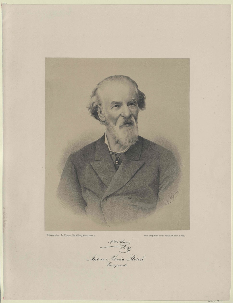Anton Maria Storch autorstwa Artist Unknown