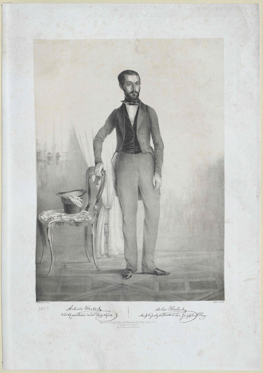 Anton Strobach autorstwa Artist Unknown