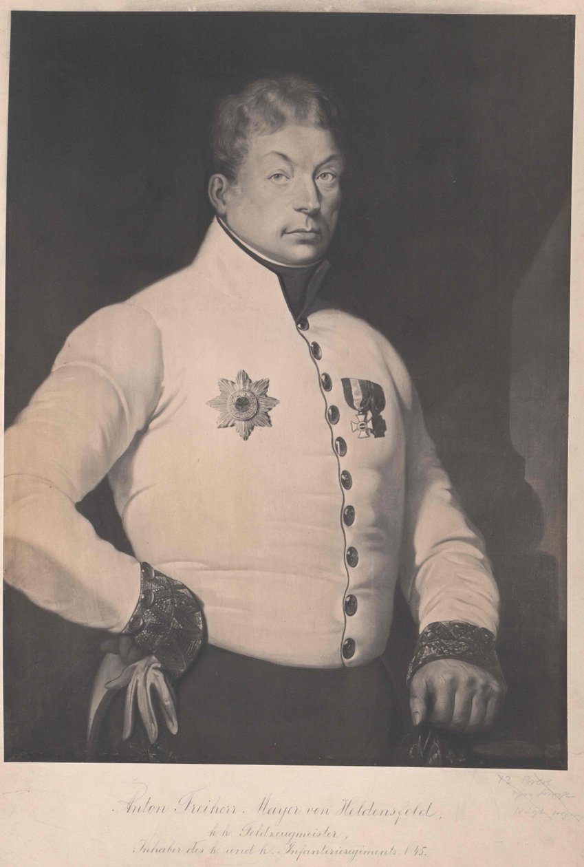 Anton baron Mayer von Heldensfeld autorstwa Artist Unknown