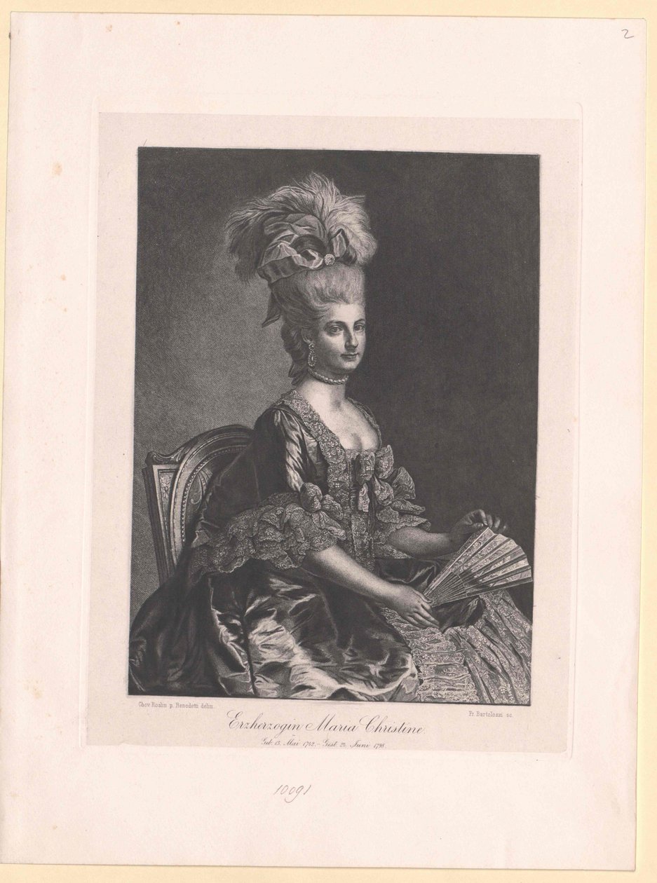 Arcyksiężna Austrii Maria Krystyna autorstwa Artist Unknown
