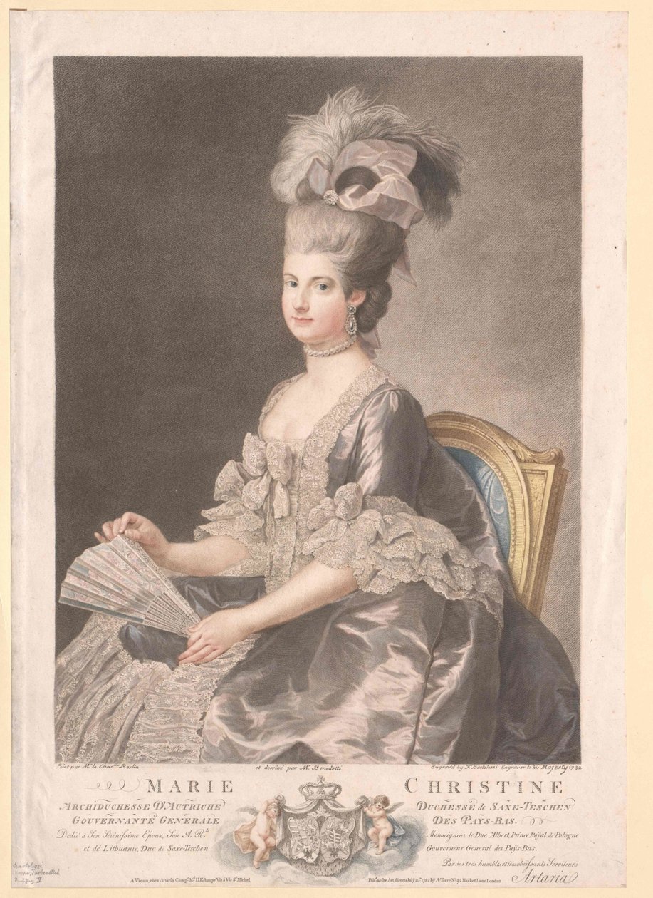 Arcyksiężna Austrii Maria Krystyna autorstwa Artist Unknown