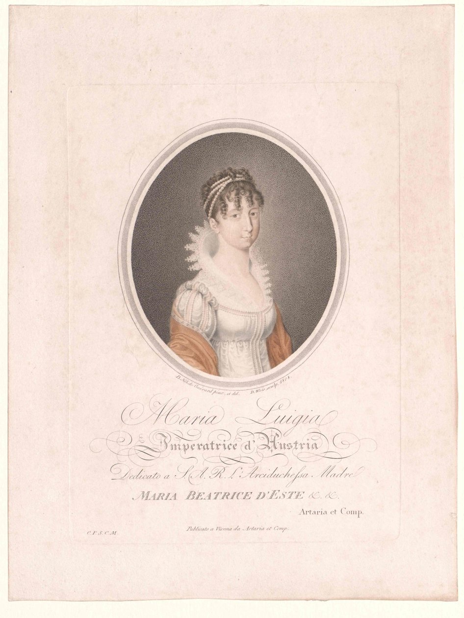 Arcyksiężna Austro-Modeny Maria Luisa autorstwa Artist Unknown