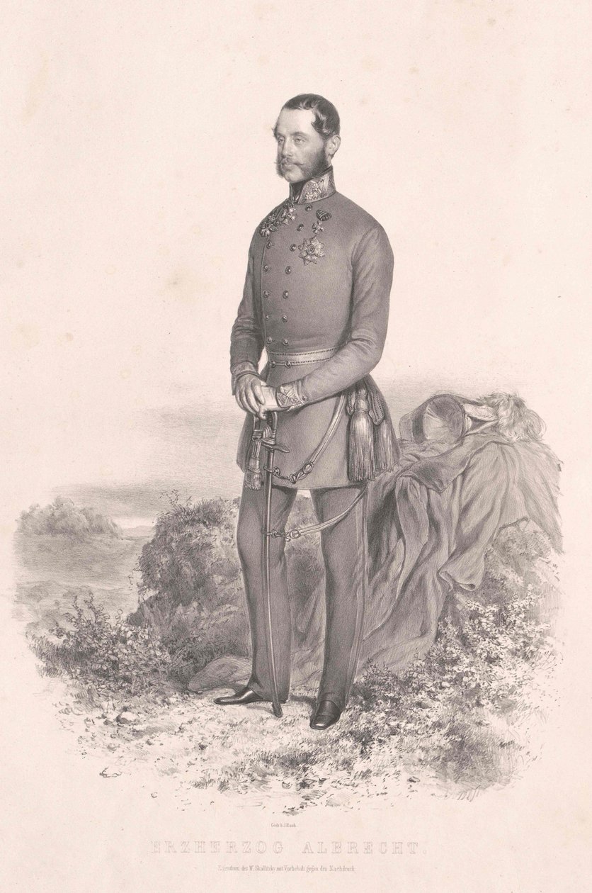 Arcyksiążę Austrii (1817-1895) Albrecht autorstwa Artist Unknown