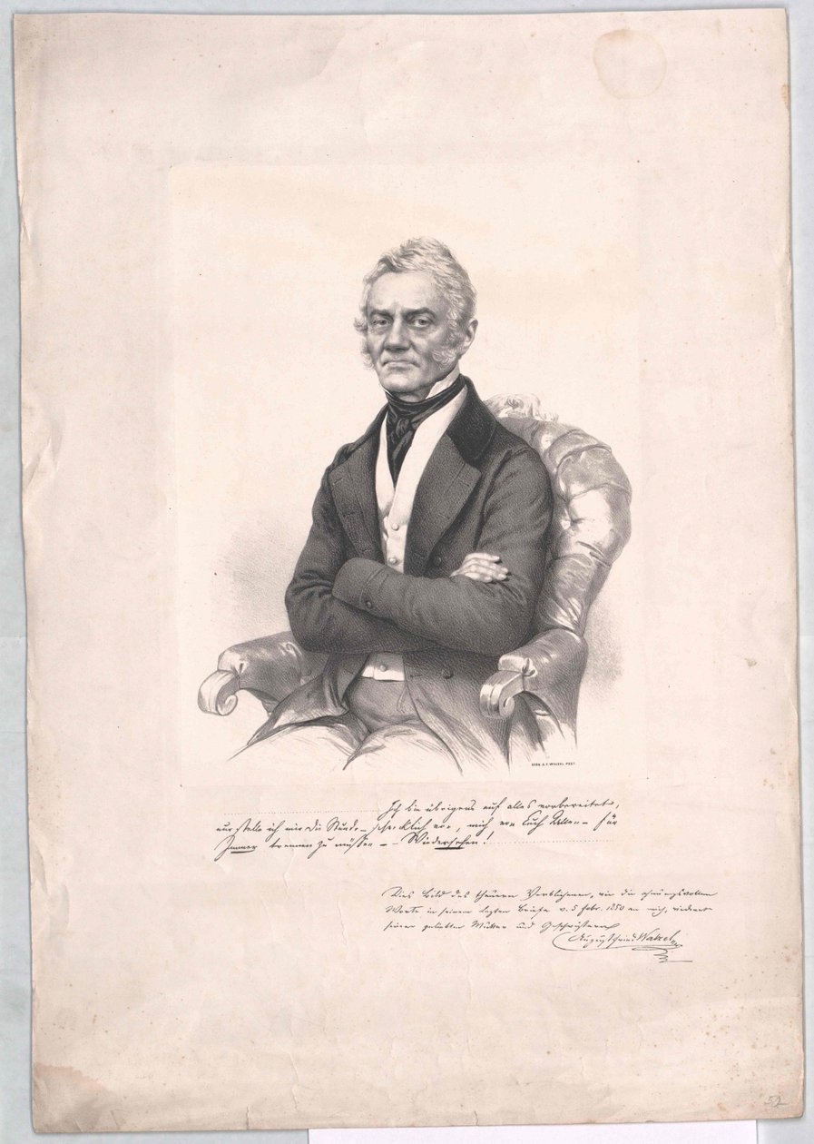 August Frederick Walzel autorstwa Artist Unknown