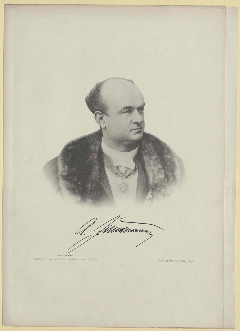 August Junkermann autorstwa Artist Unknown