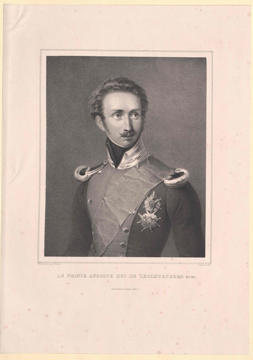 August książę Leuchtenberg autorstwa Artist Unknown
