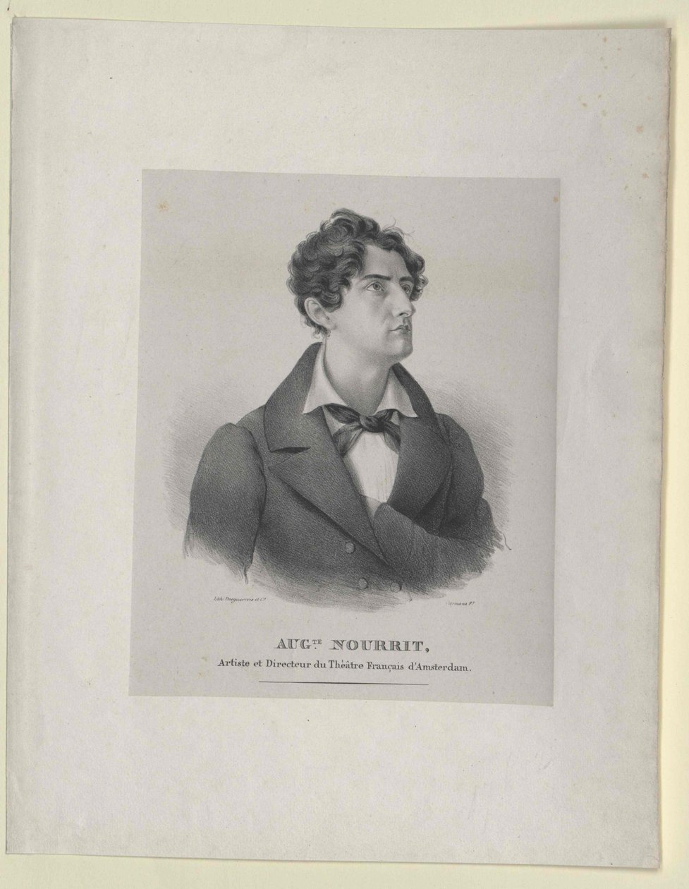 Auguste Nourrit (druk) autorstwa Artist Unknown