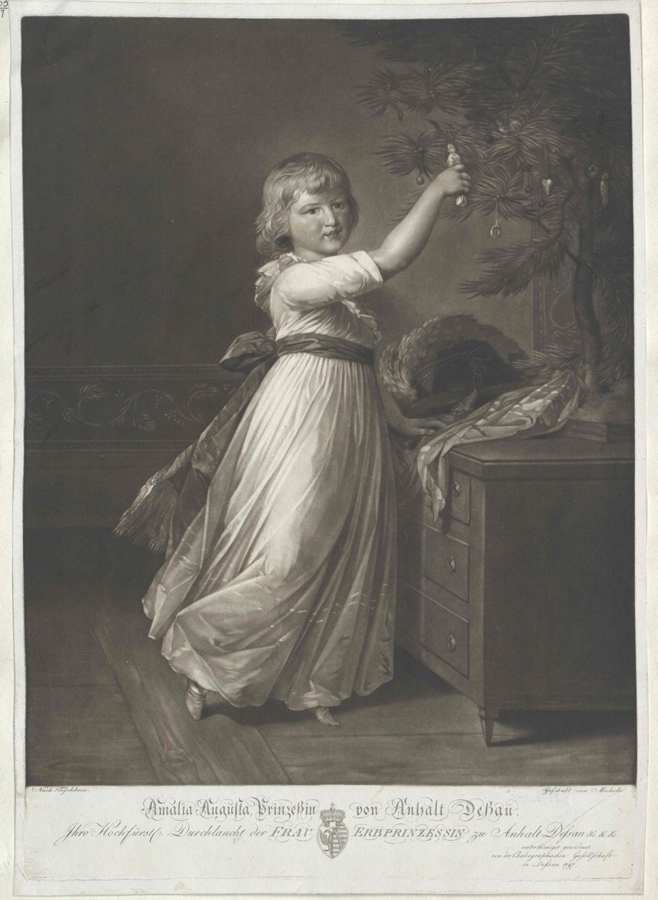 Augusta księżniczka Anhalt-Dessau autorstwa Artist Unknown