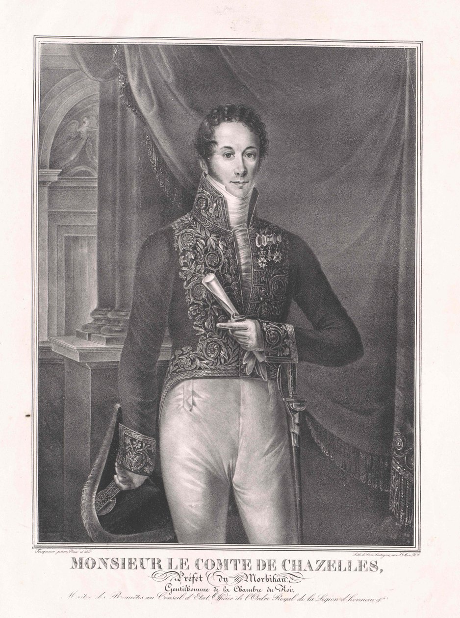 Augustin-Jean-Baptiste-Louis-Marie Comte Chazelles autorstwa Artist Unknown