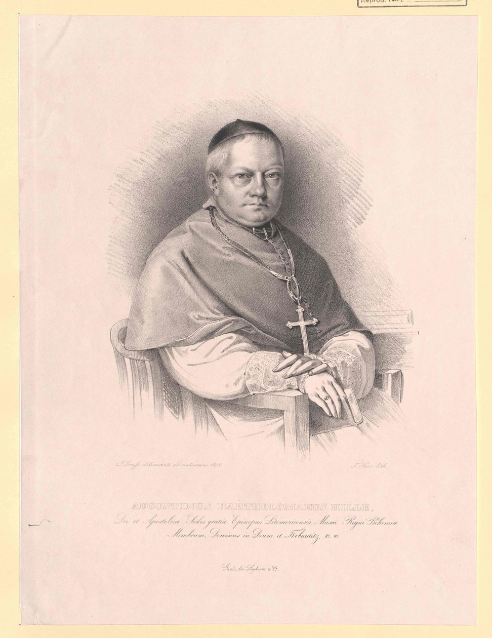 Augustin Bartholomew Hille autorstwa Artist Unknown
