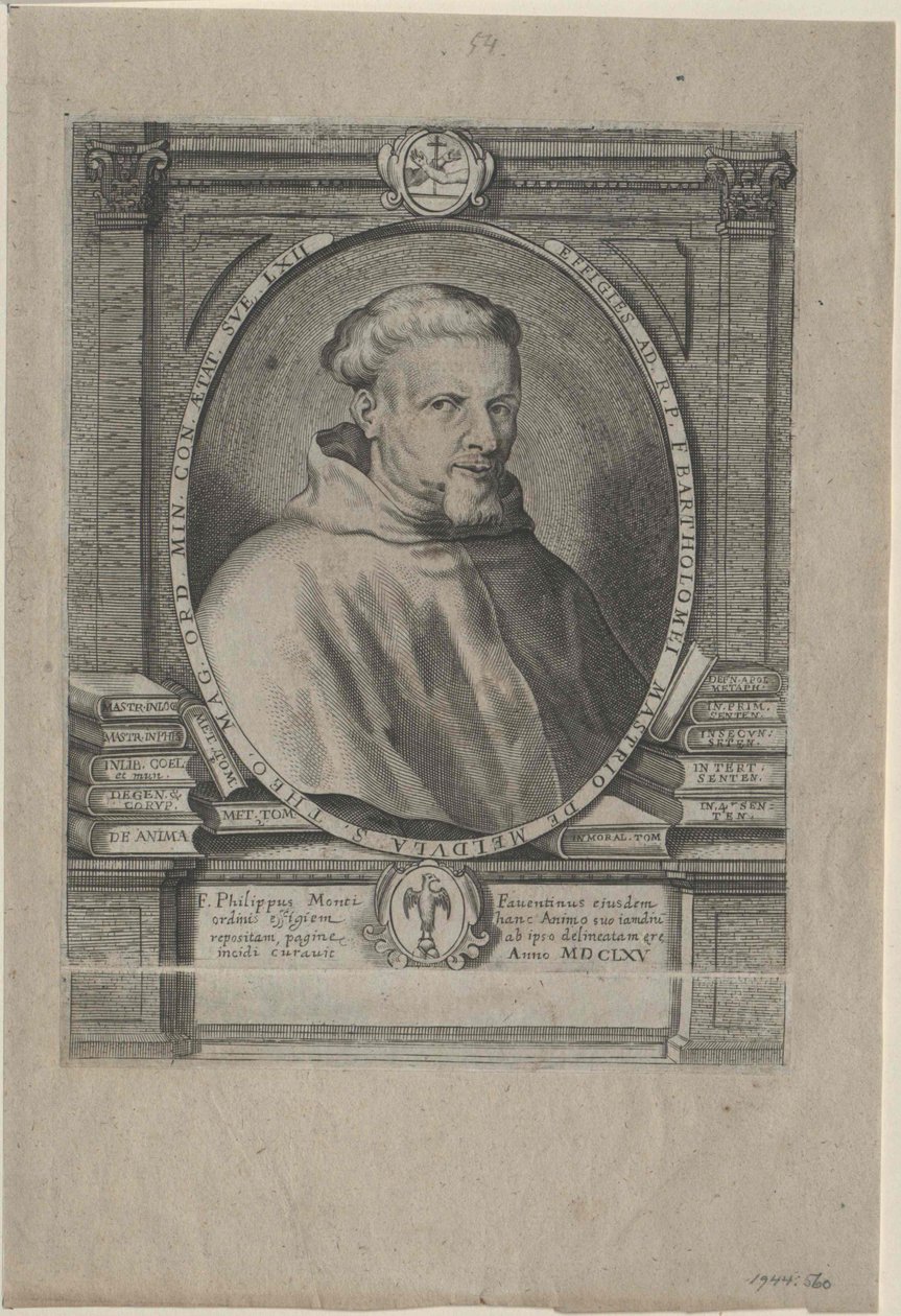 Bartholomew Mastrius de Medula (druk) autorstwa Artist Unknown