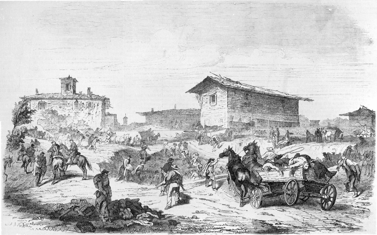 Bitwa pod Fuchsin 1859 autorstwa Artist Unknown