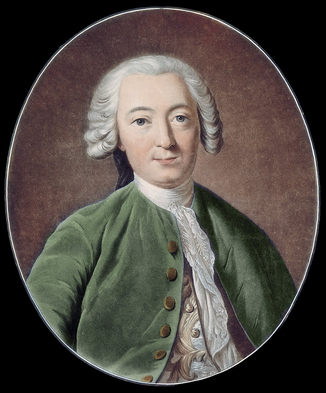 CLAUDE ADRIEN HELVETIUS. Angielski filozof (rycina) autorstwa Artist Unknown
