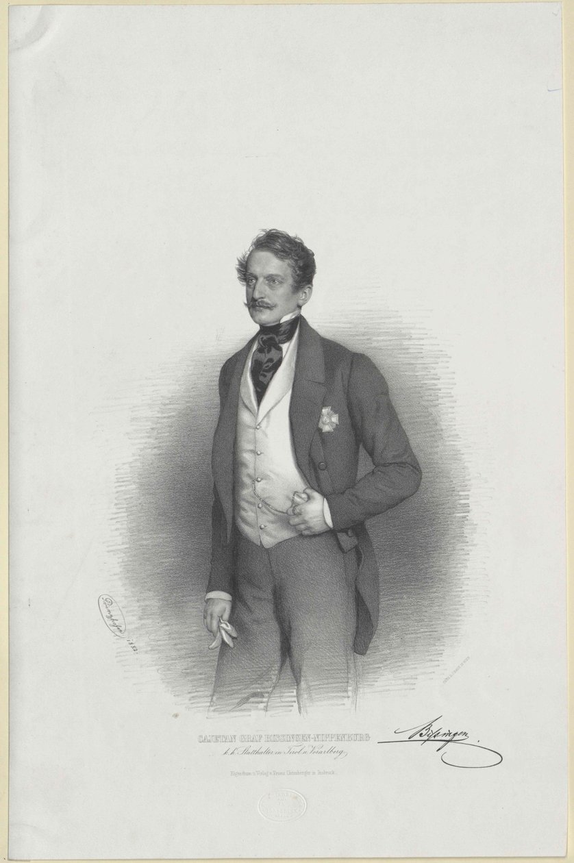 Kajetan hrabia von Bissingen i Nippenburg autorstwa Artist Unknown