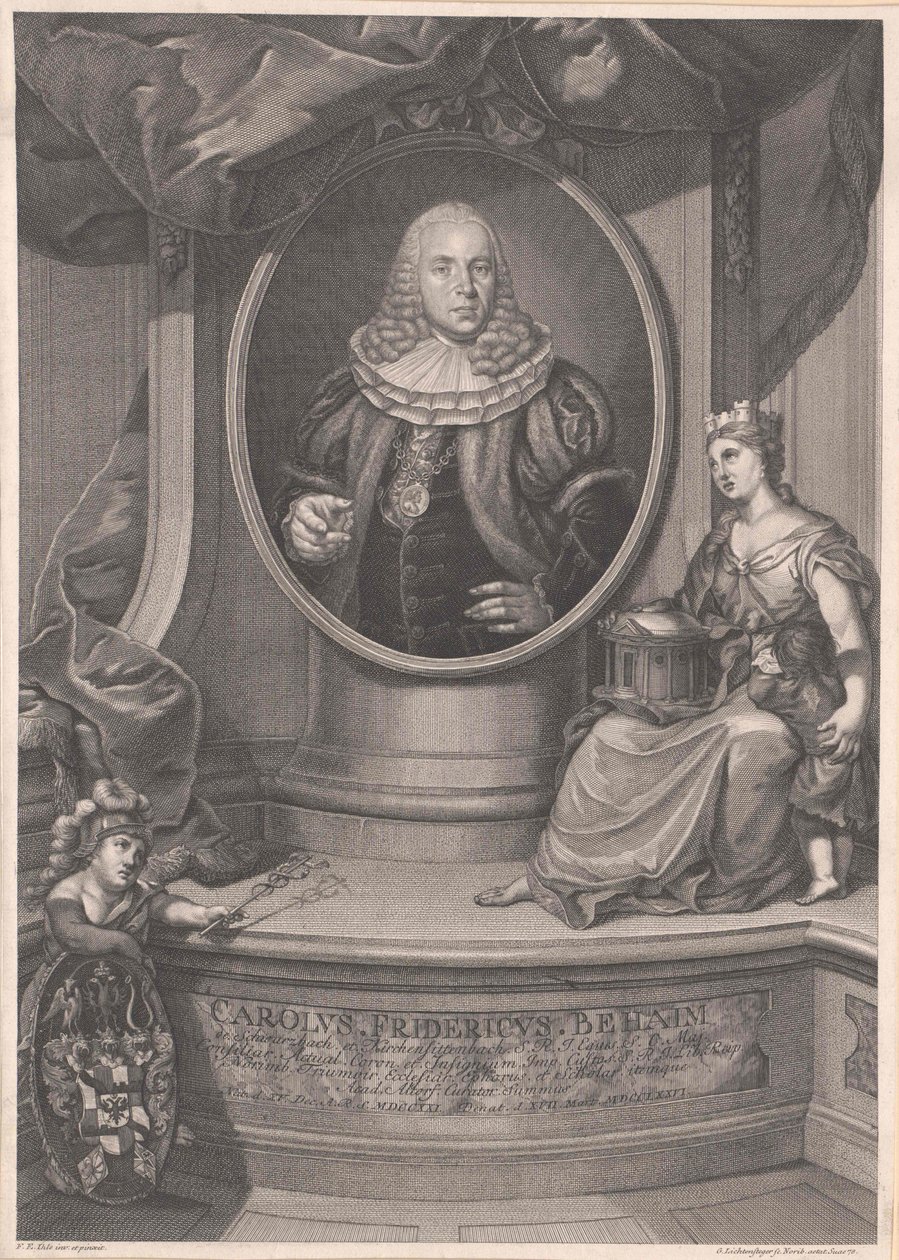 Carl Frederick Behaim von Schwarzbach i Kirchensittenbach autorstwa Artist Unknown