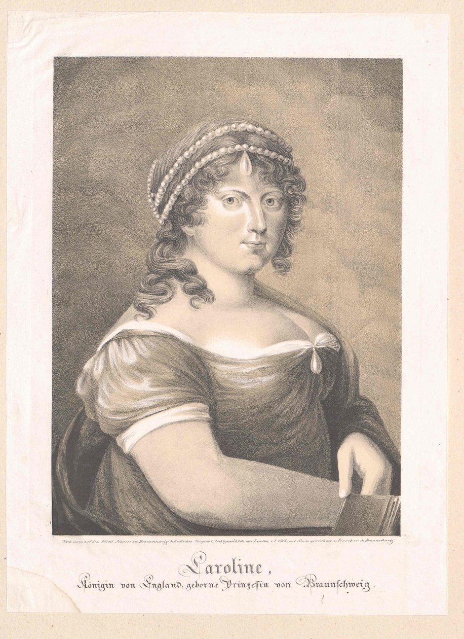 Karolina Amalie z Brunszwiku-Wolfenbuettel, autorstwa Artist Unknown