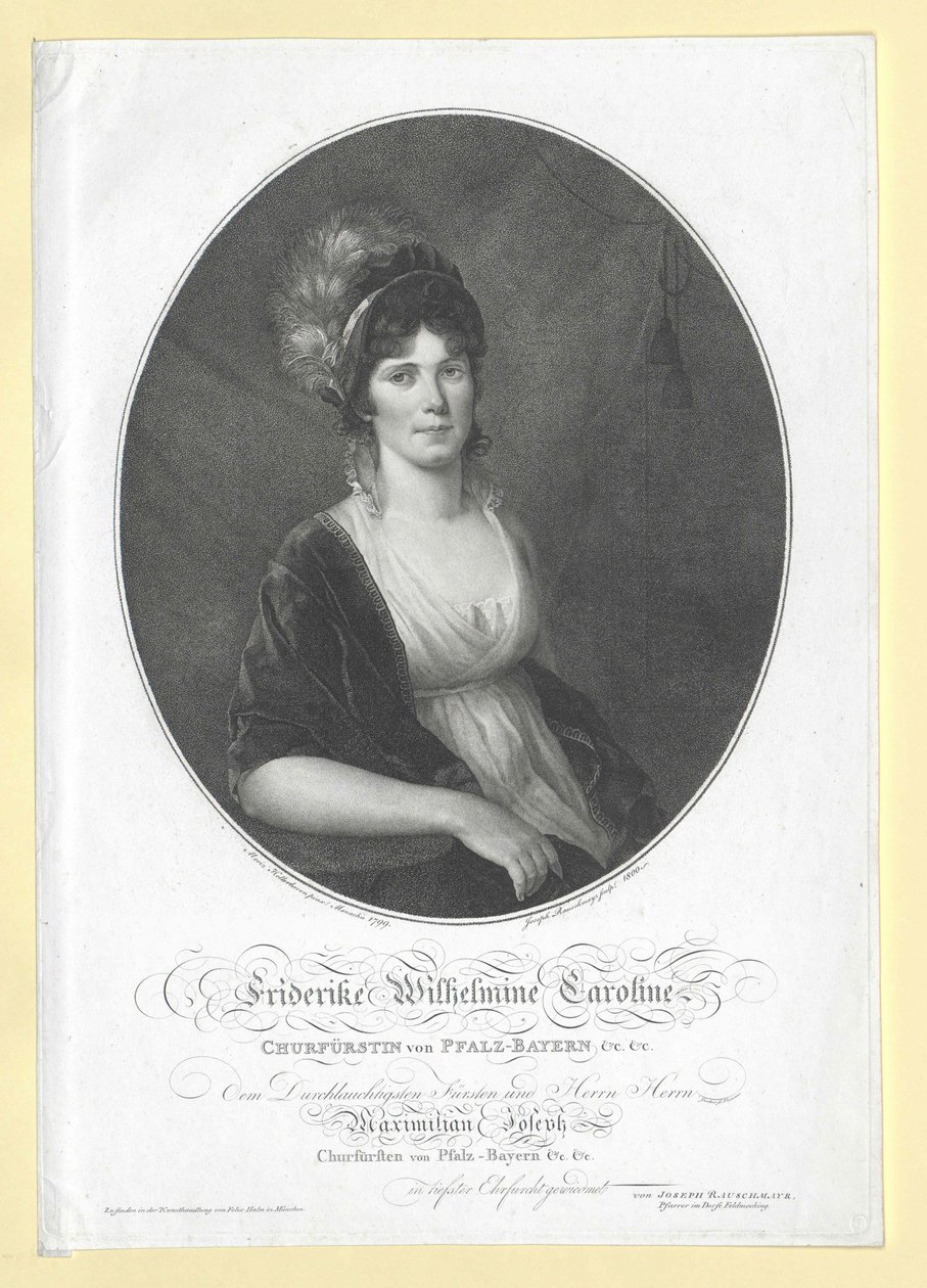 Caroline von Baden autorstwa Artist Unknown