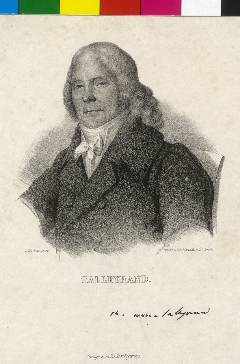Charles Maurice książę Talleyrand-Perigord autorstwa Artist Unknown