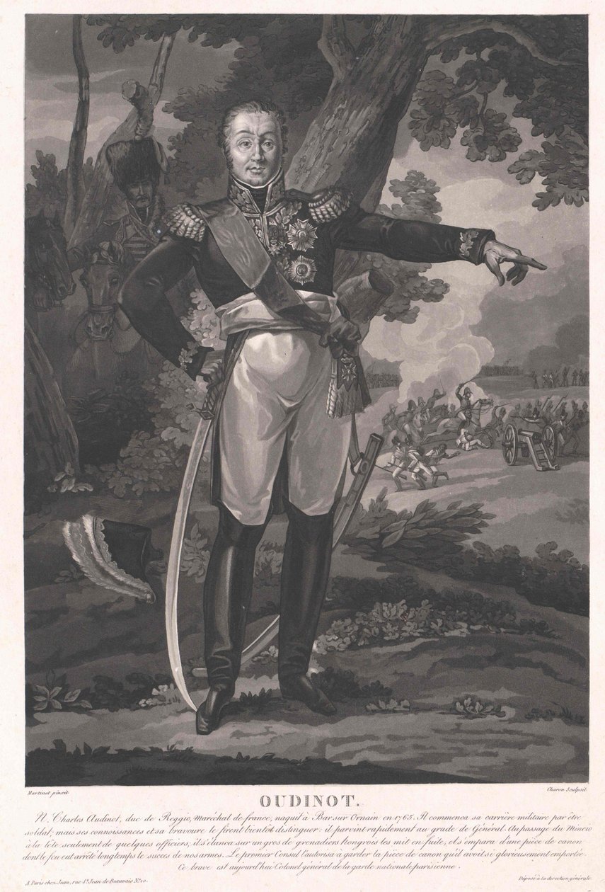 Charles Nicolas Duc de Reggio Oudinot autorstwa Artist Unknown
