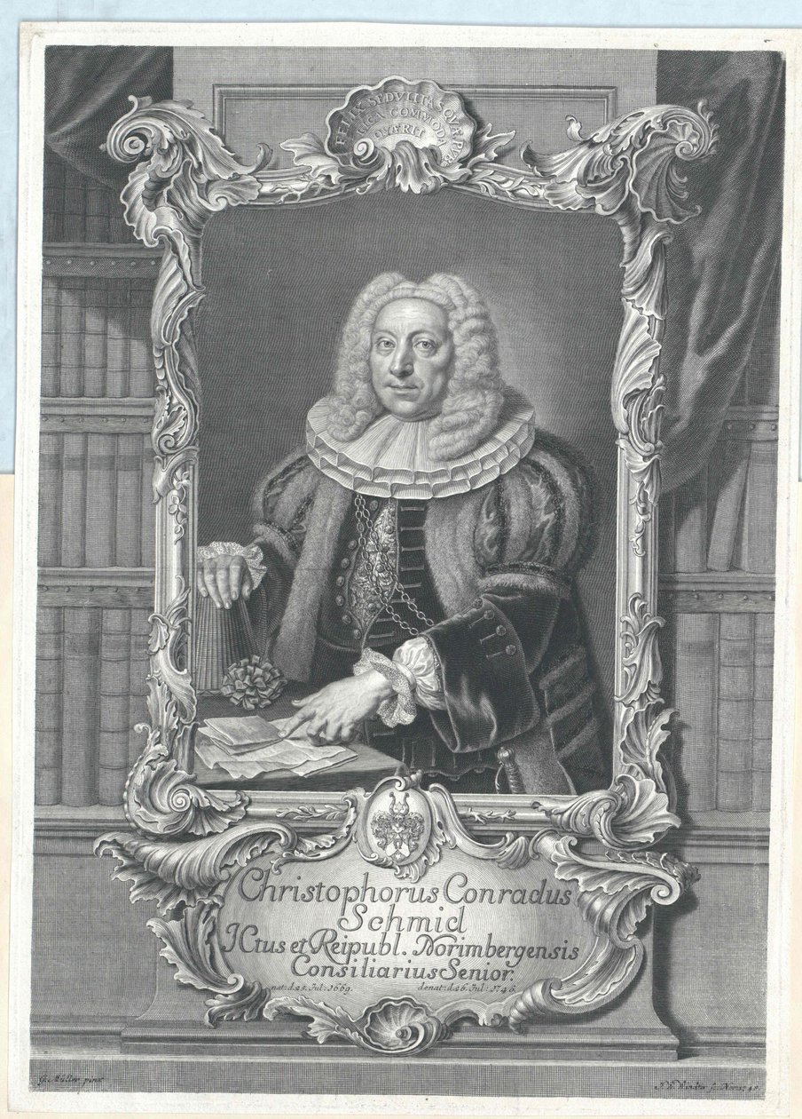 Christoph Conrad Schmid autorstwa Artist Unknown