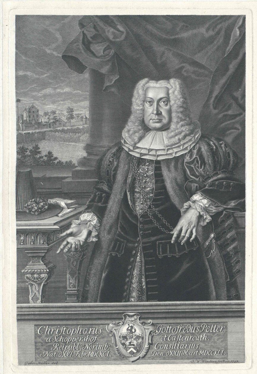 Christoph Godfrey Peller von Schoppershof zu Kastenreuth autorstwa Artist Unknown