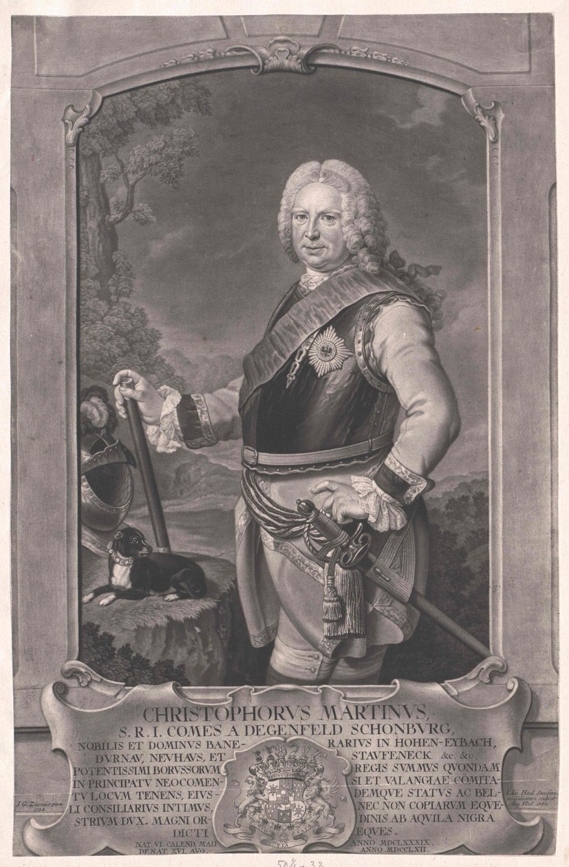 Christoph Martin hrabia von Degenfeld-Schonburg autorstwa Artist Unknown