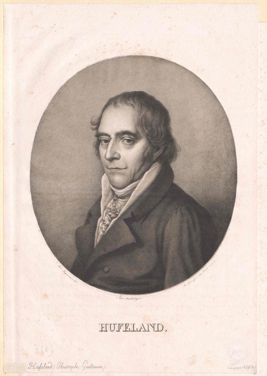 Christoph Wilhelm Hufeland autorstwa Artist Unknown