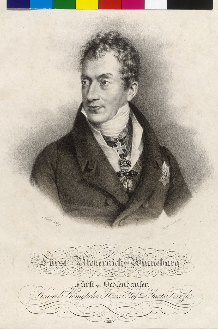 Clement Wenzel Lothar hrabia Metternich-Winneburg autorstwa Artist Unknown