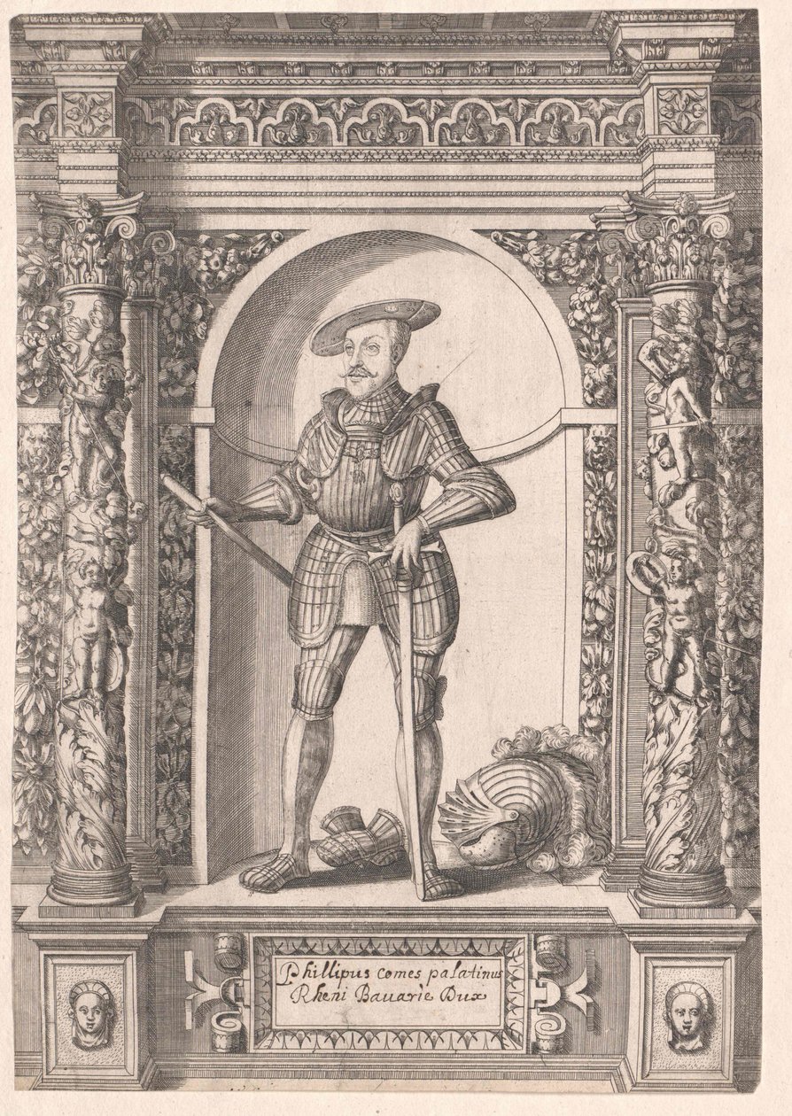 Hrabia Palatyn Renu Filip o otwartym sercu autorstwa Artist Unknown