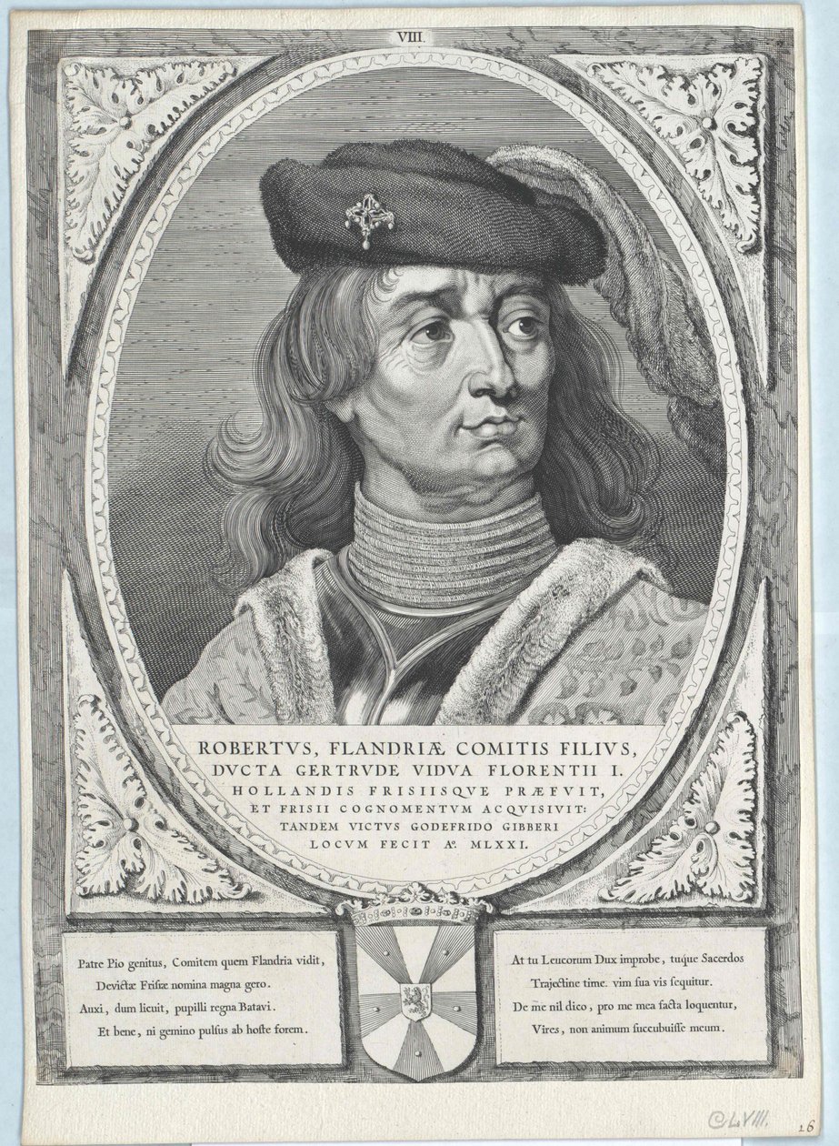 Hrabia Flandrii Robert I Fryzyjski autorstwa Artist Unknown