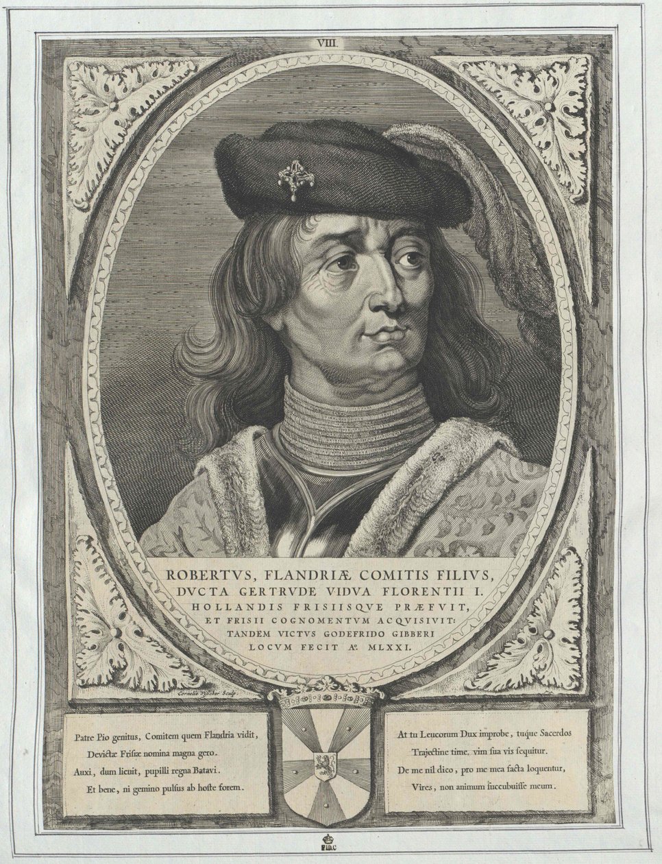 Hrabia Flandrii Robert I Fryzyjczyk autorstwa Artist Unknown