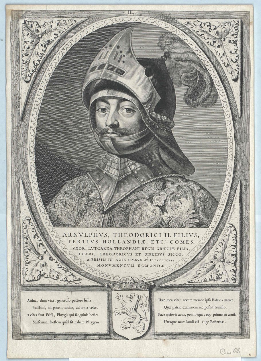 Hrabia Holandii Arnulf II (w druku) autorstwa Artist Unknown