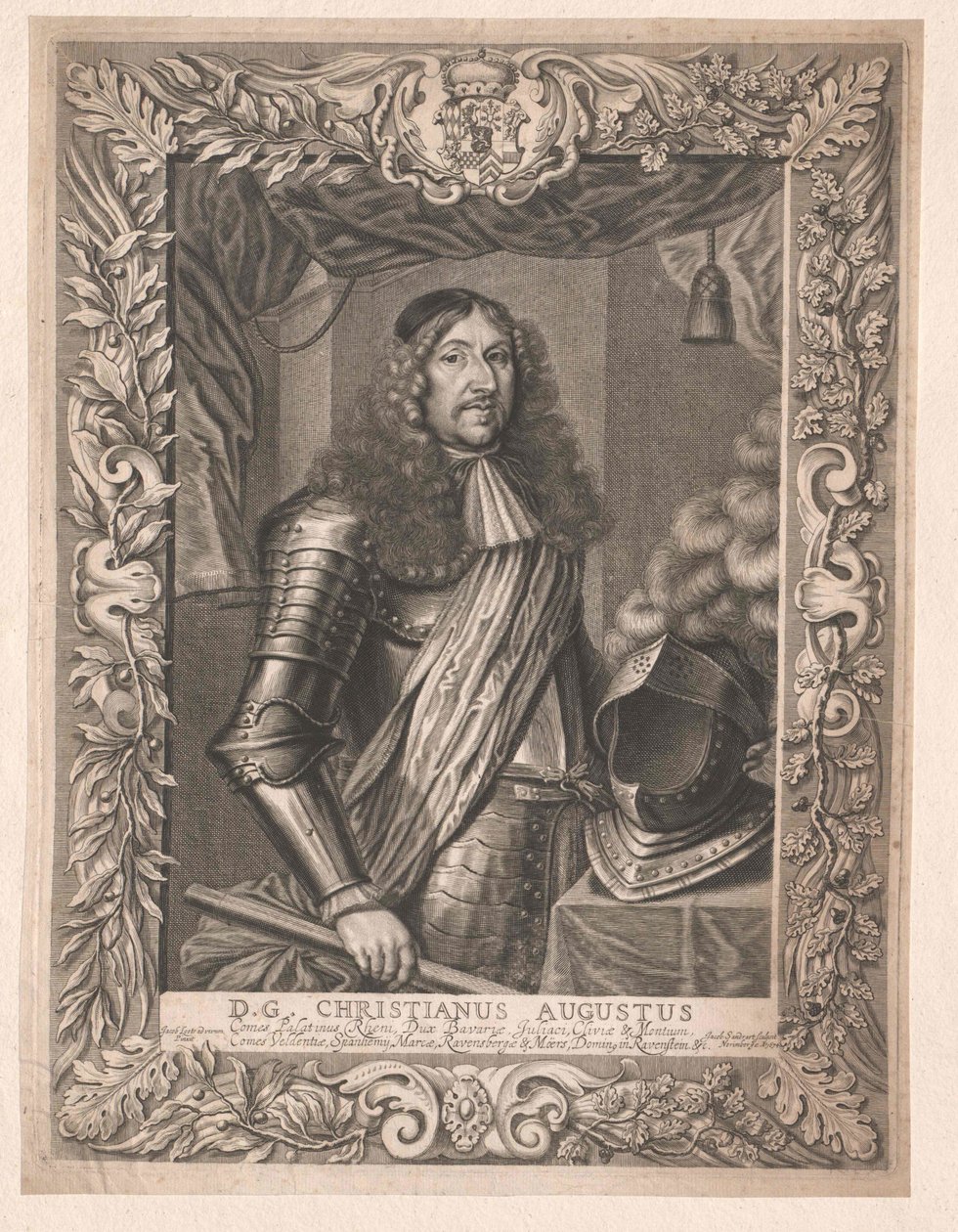 Hrabia palatyn i hrabia Sulzbach Christian August autorstwa Artist Unknown