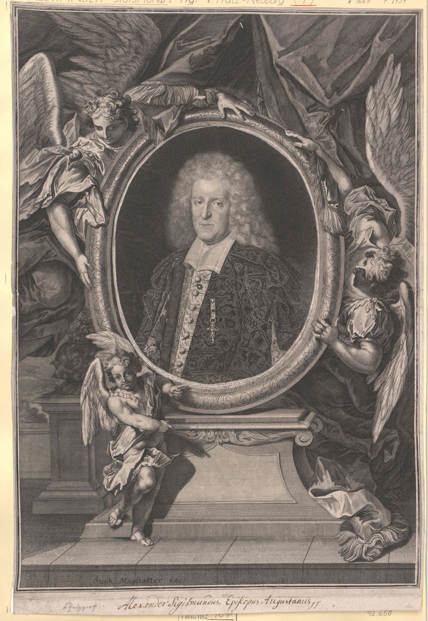 Hrabia palatyn Palatynatu-Neuburga Aleksander Zygmunt autorstwa Artist Unknown
