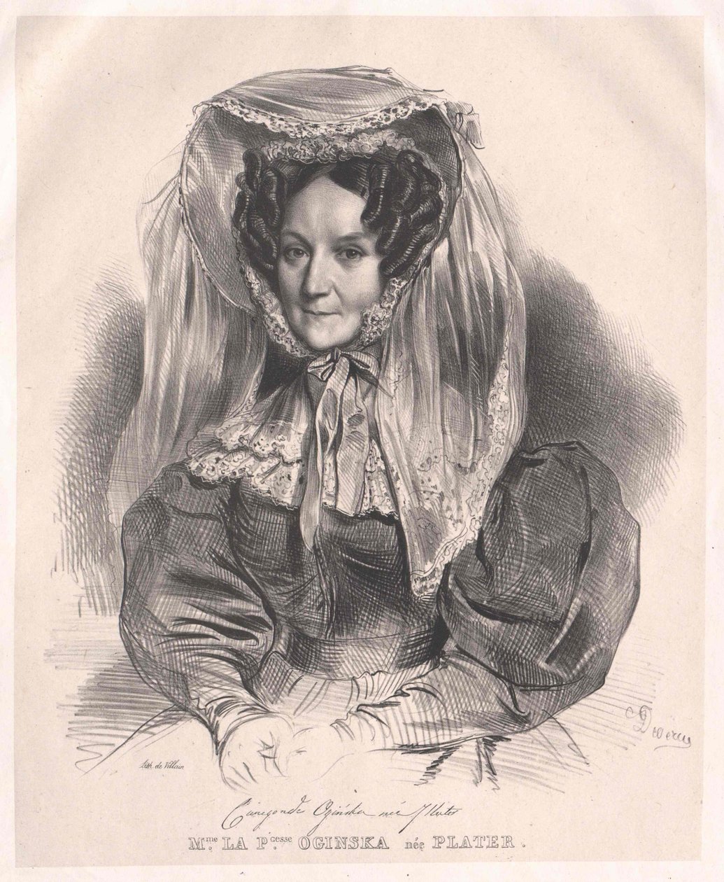 Cunigunde hrabina Plater autorstwa Artist Unknown