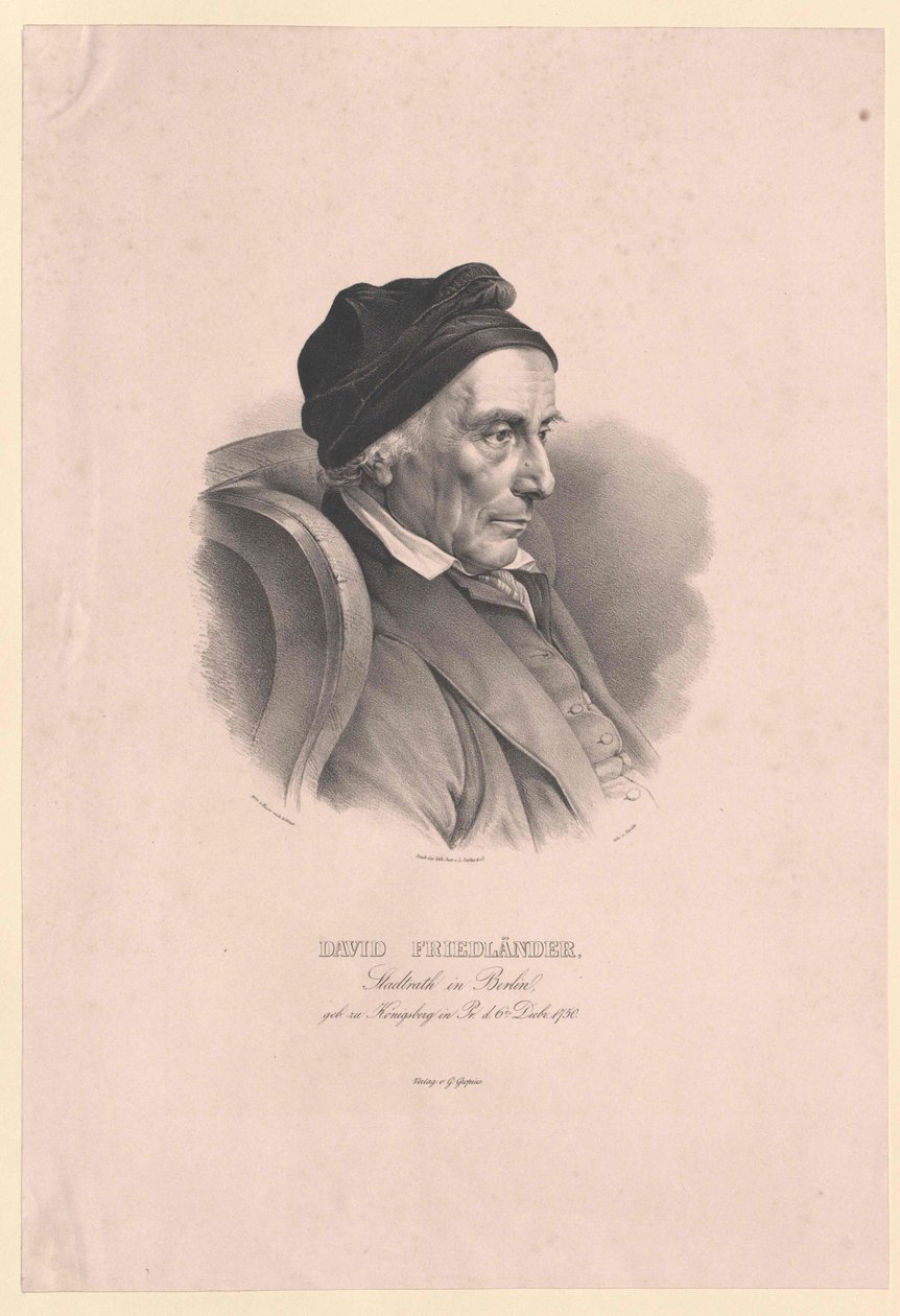 David Friedlaender (druk) autorstwa Artist Unknown