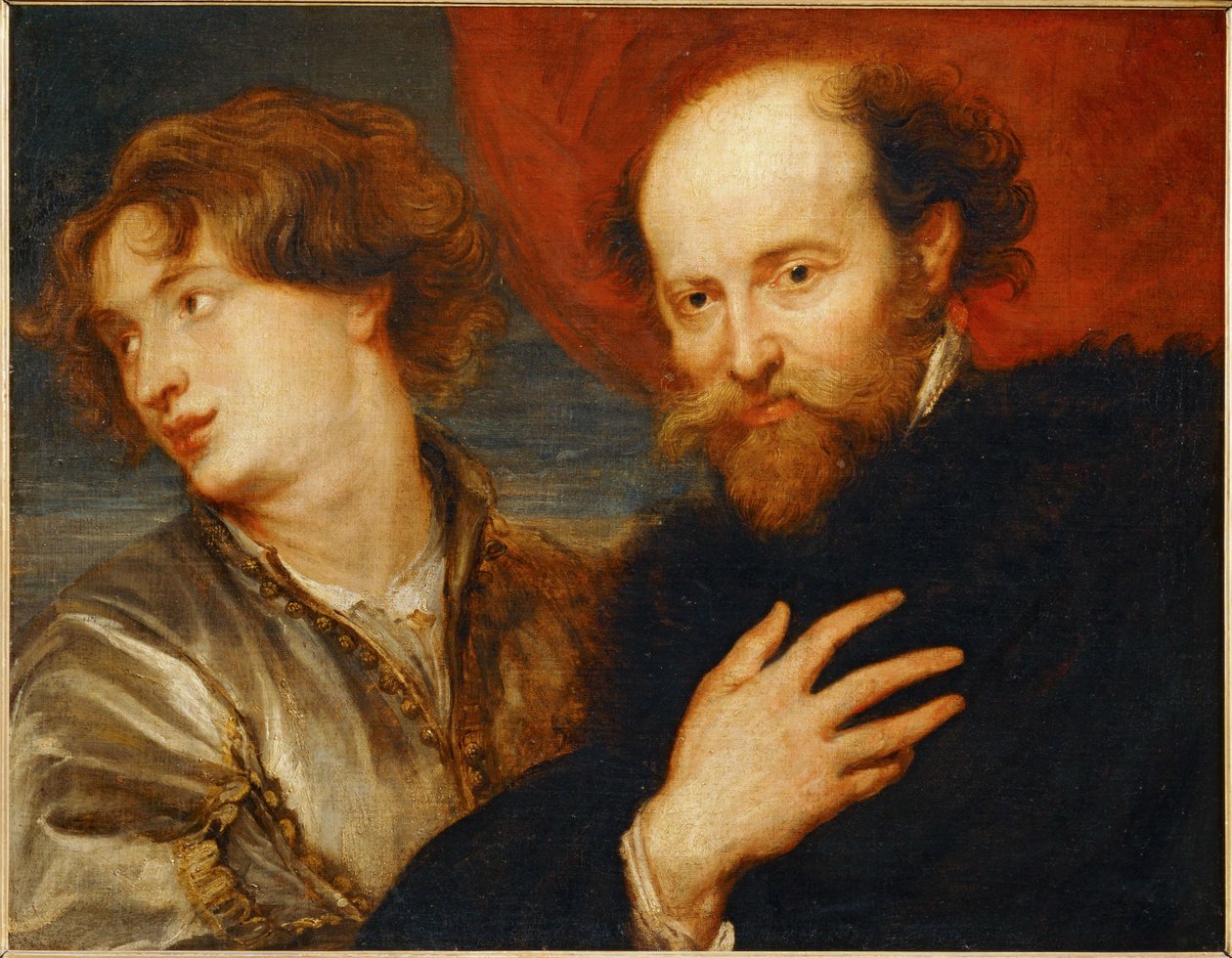 Podwójny portret idealny van Dycka i Rubensa ... autorstwa Artist Unknown