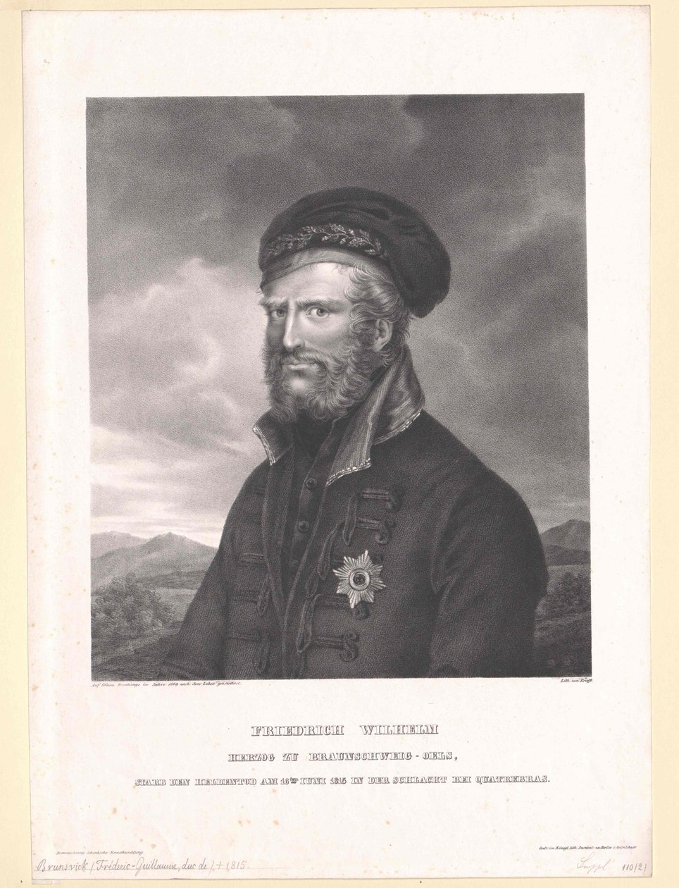 Książę Brunszwiku-Oels Friedrich Wilhelm autorstwa Artist Unknown