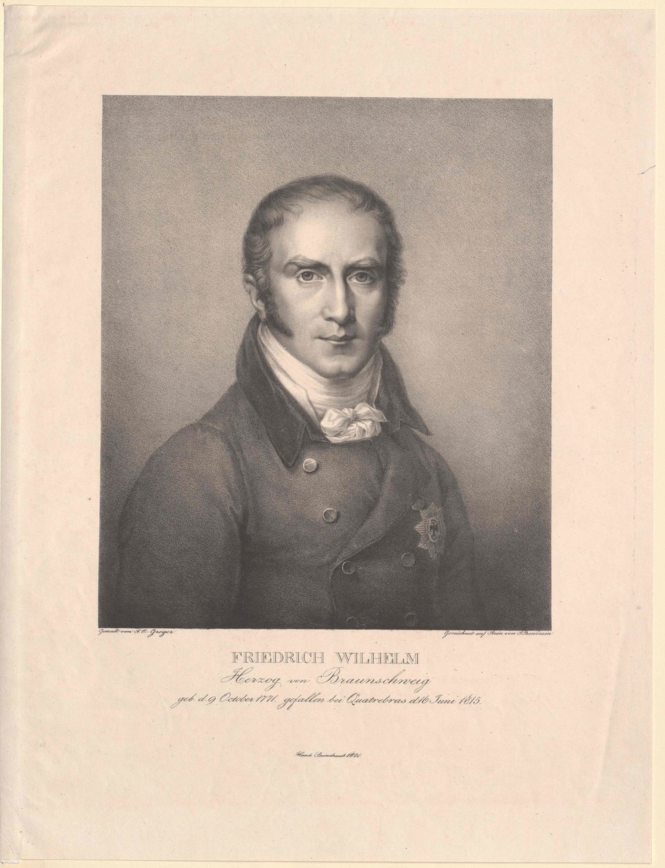Książę Brunszwiku-Oels Friedrich Wilhelm autorstwa Artist Unknown