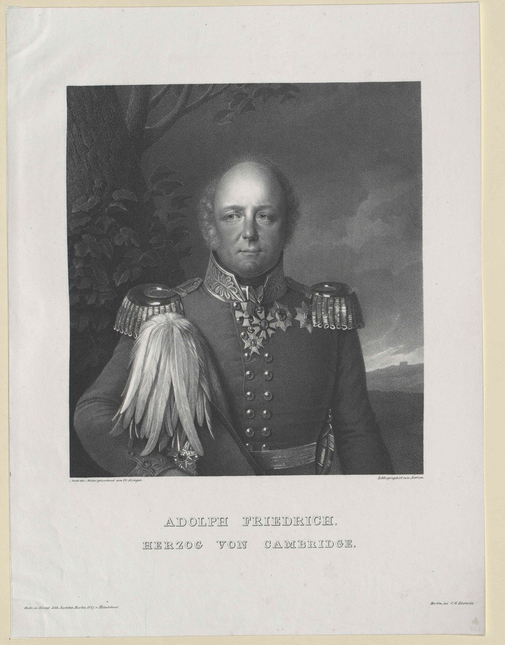 Książę Cambridge Adolf Fryderyk autorstwa Artist Unknown