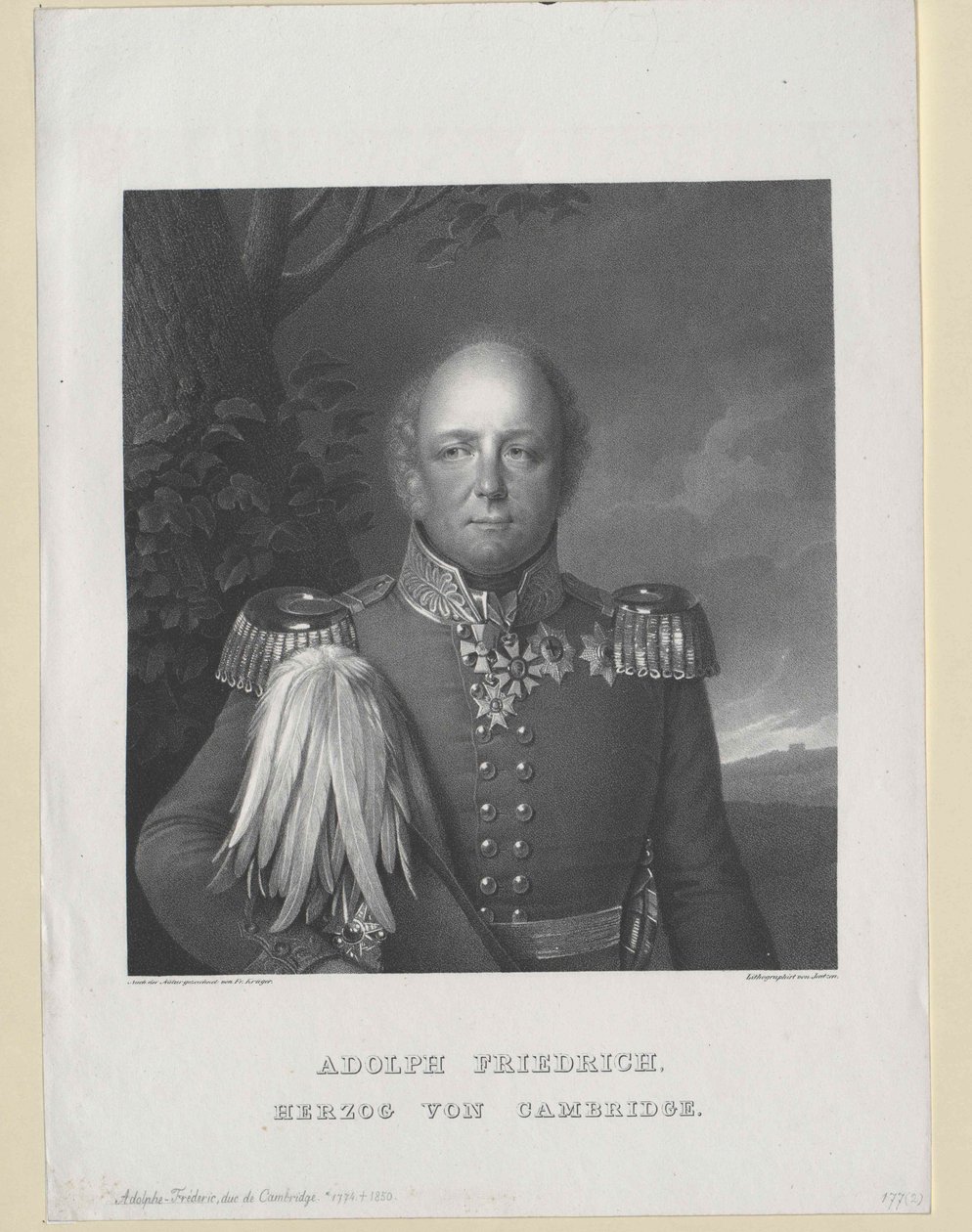 Książę Cambridge Adolf Fryderyk autorstwa Artist Unknown