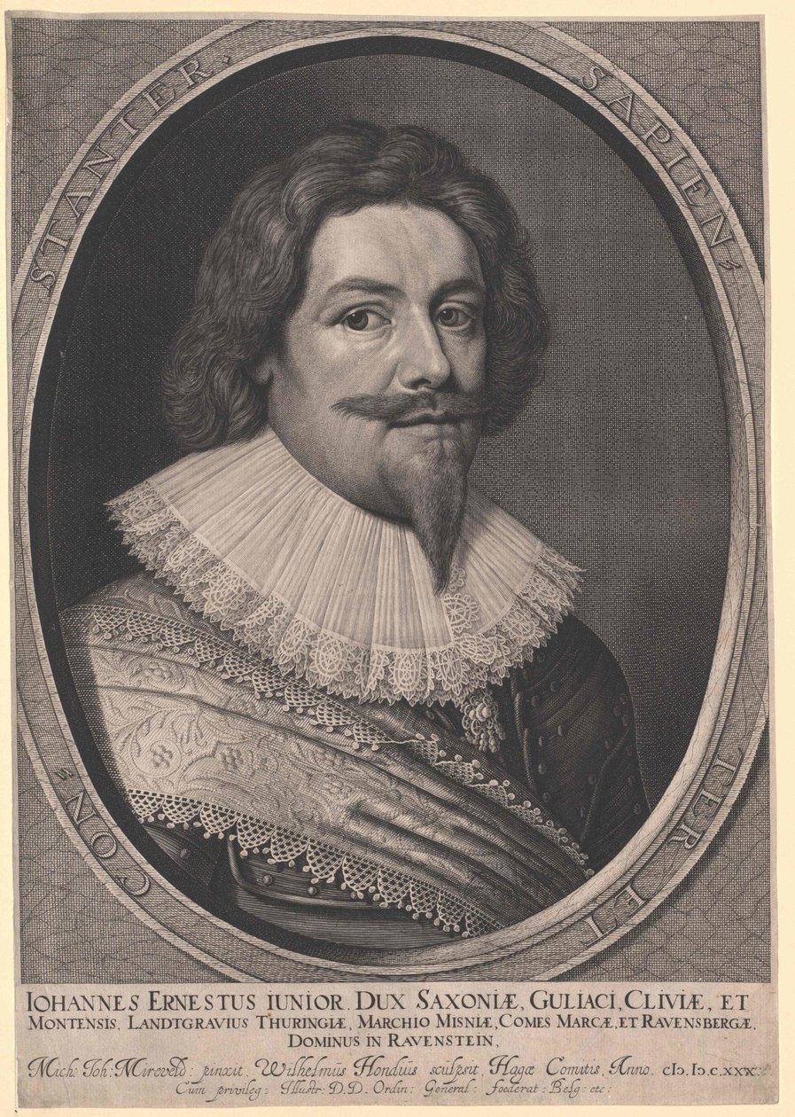 Książę rodu Sachsen-Weimar Johann Ernst I autorstwa Artist Unknown