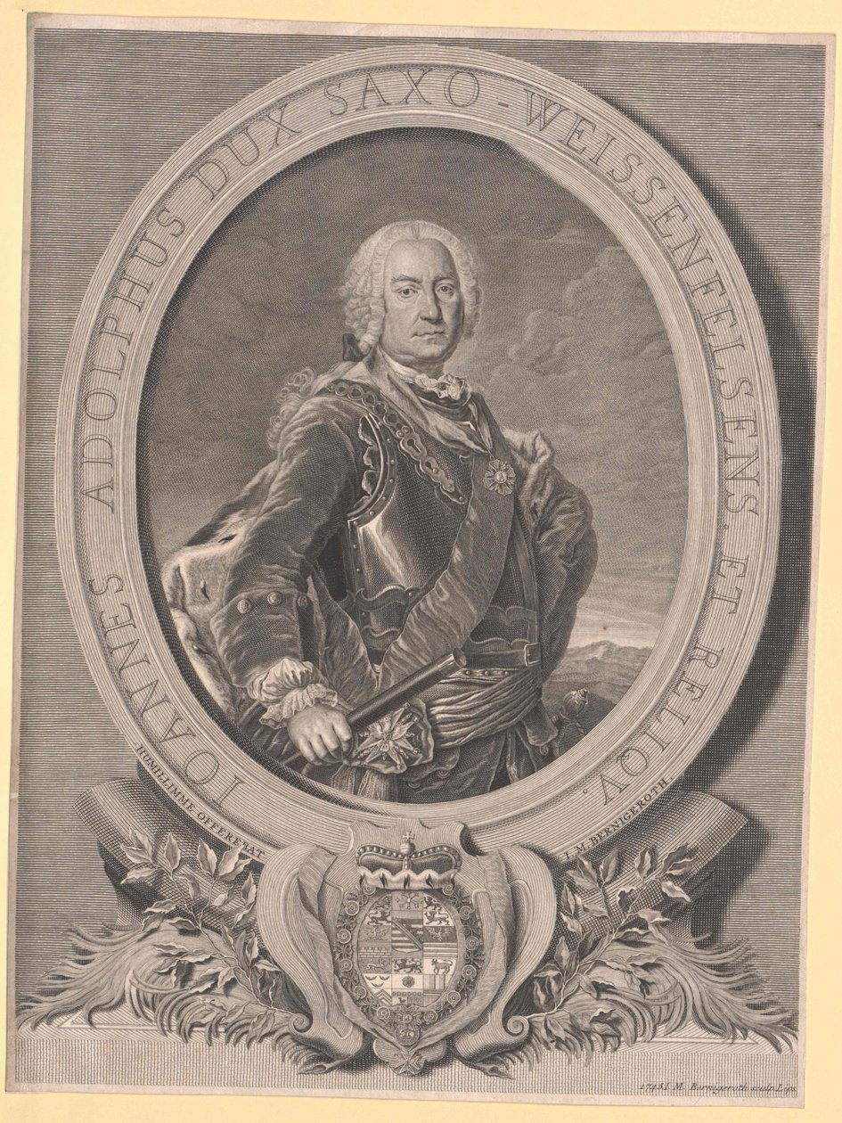 Książę Saksonii-Weissenfels Johann Adolf II autorstwa Artist Unknown