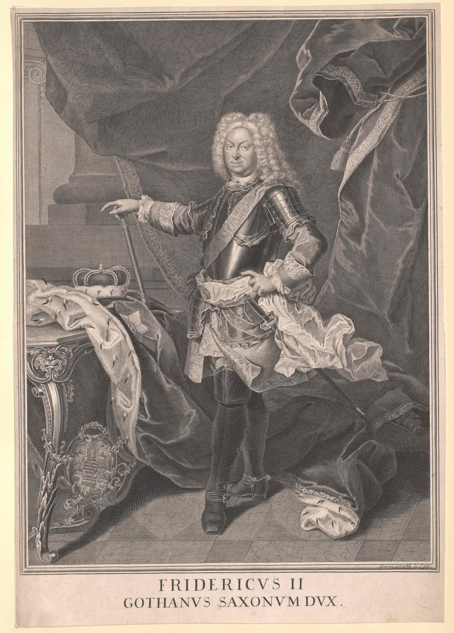 Książę Saksonii-Gotha Fryderyk II autorstwa Artist Unknown