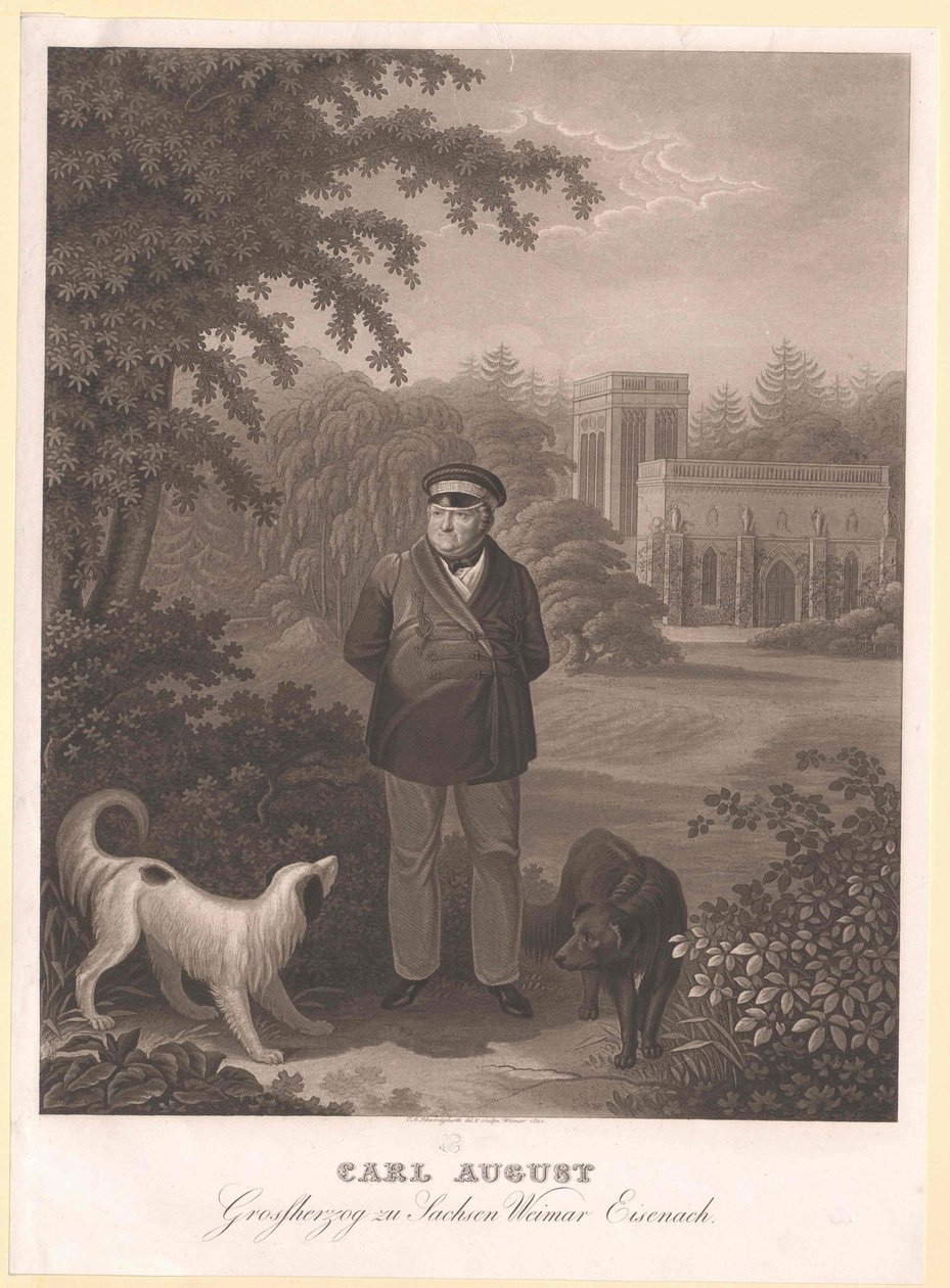 Książę Saksonii-Weimaru Eisenach Karl August autorstwa Artist Unknown