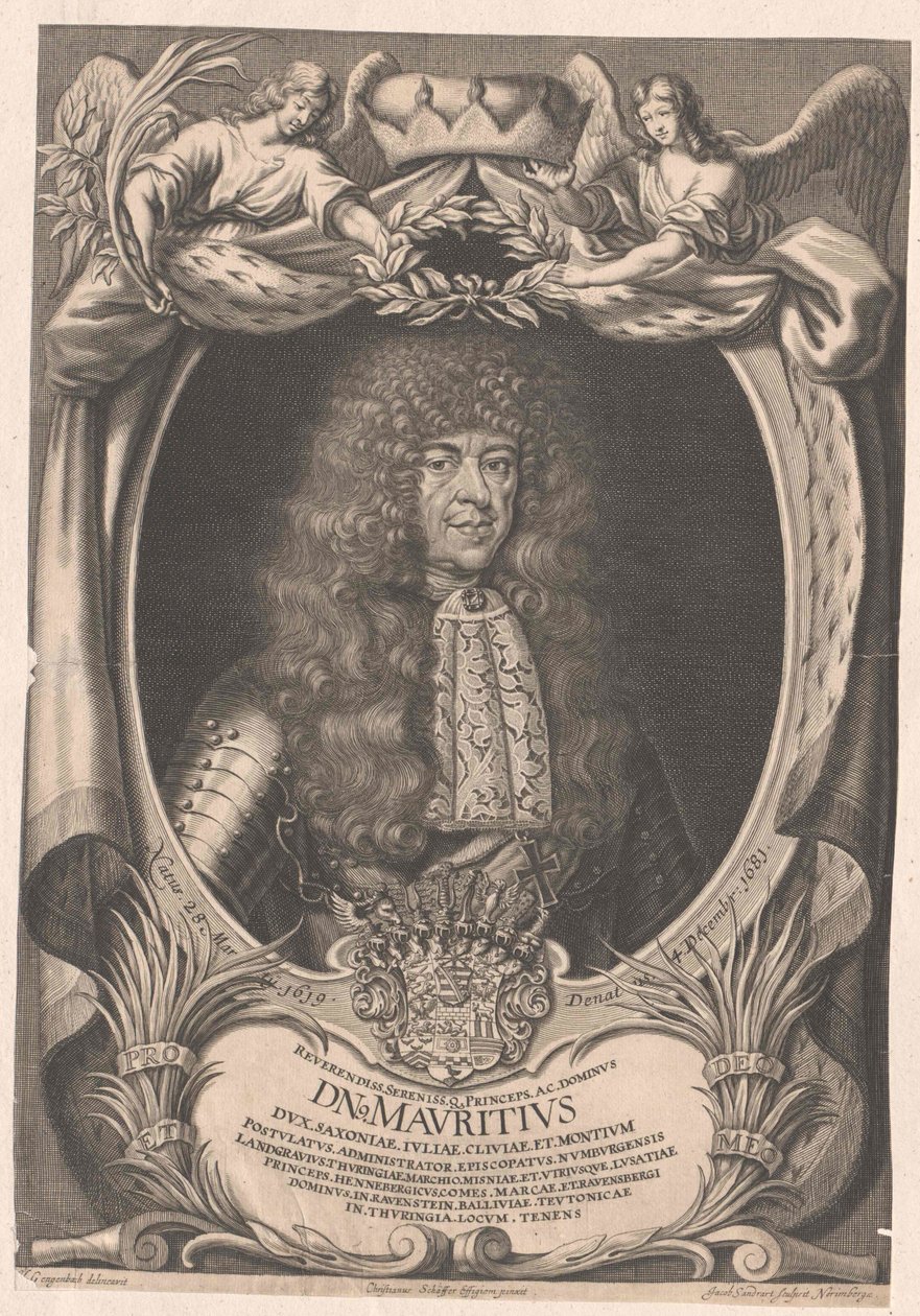 Książę Sachsen-Zeitz Moritz autorstwa Artist Unknown